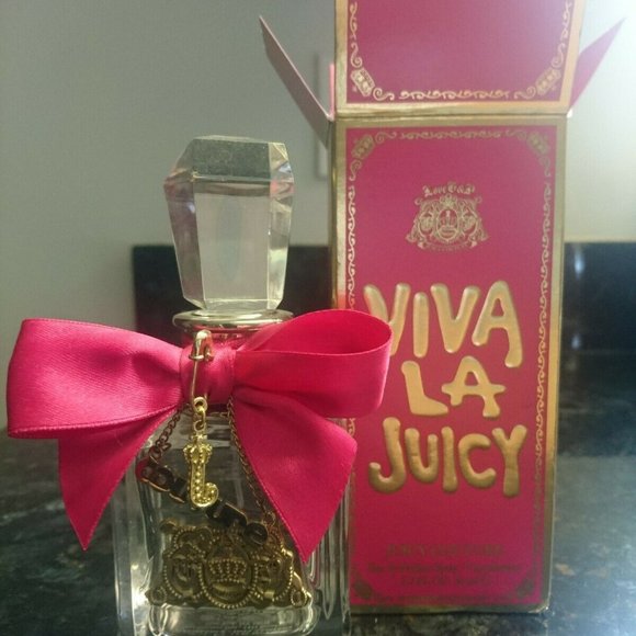 Viva La Juicy EMPTY BOTTLE 3.4 Oz w/BOX Bow Charms - Picture 1 of 3